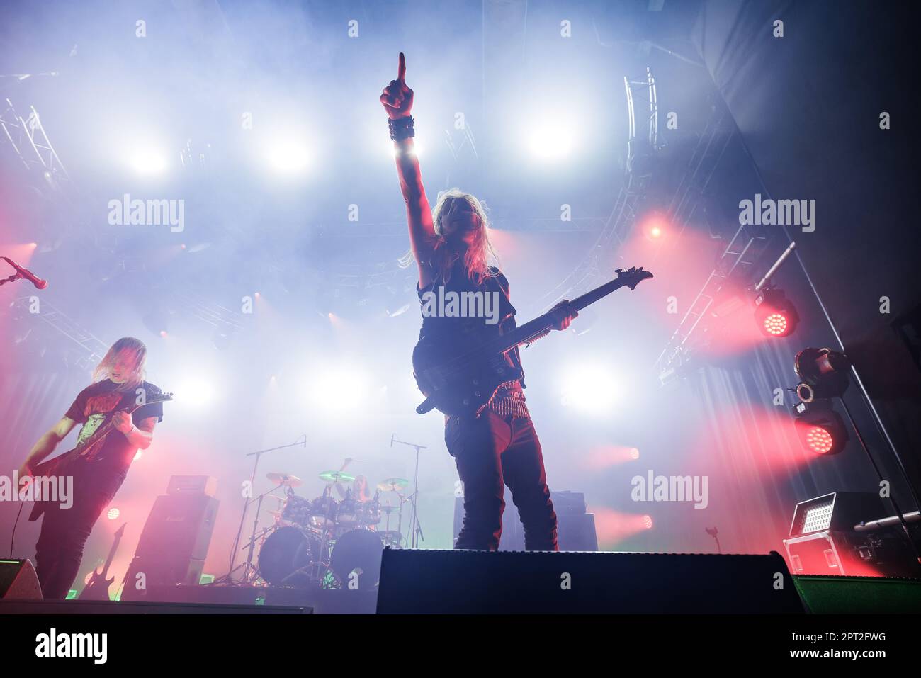 Tilburg, pays-Bas. 23rd, avril 2023. Le Black Metal Act danois Afsky donne un concert en direct pendant le festival de musique néerlandais Roadburn Festival 2023 à Tilburg. (Crédit photo: Gonzales photo - Peter Troest). Banque D'Images