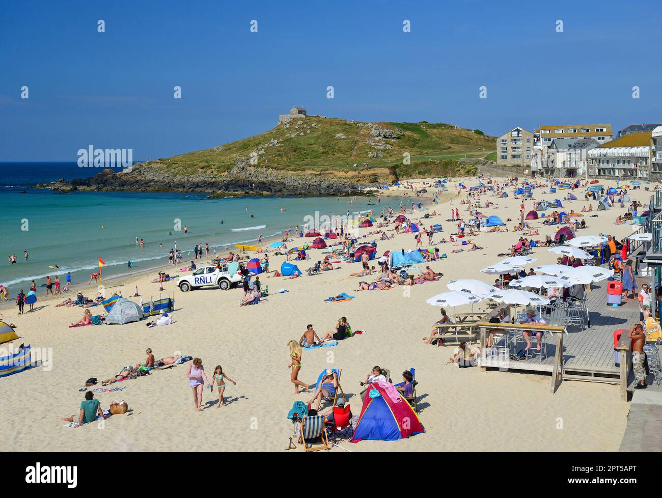 Porthmeor Beach, St Ives, Cornwall, Angleterre, Royaume-Uni Banque D'Images