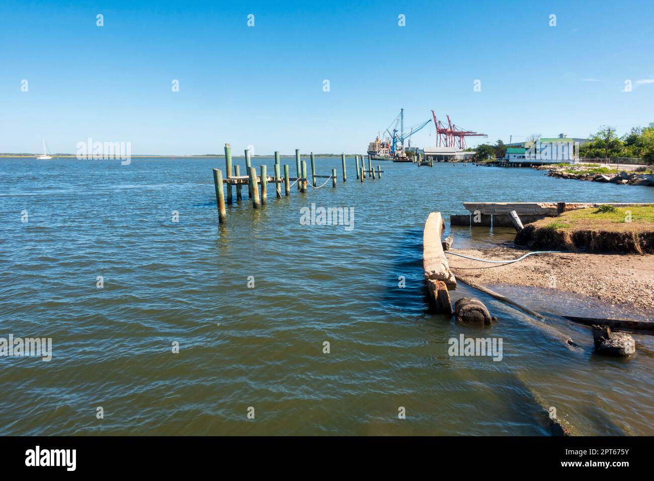 Amelia River, Fernandina Beach, Amelia Island, Floride Banque D'Images