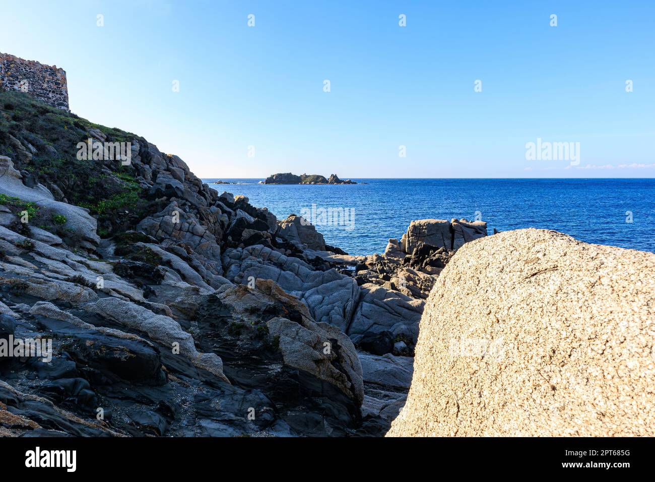 Fortezza Vecchia, près de Villasimis Sardaigne, Italie Banque D'Images