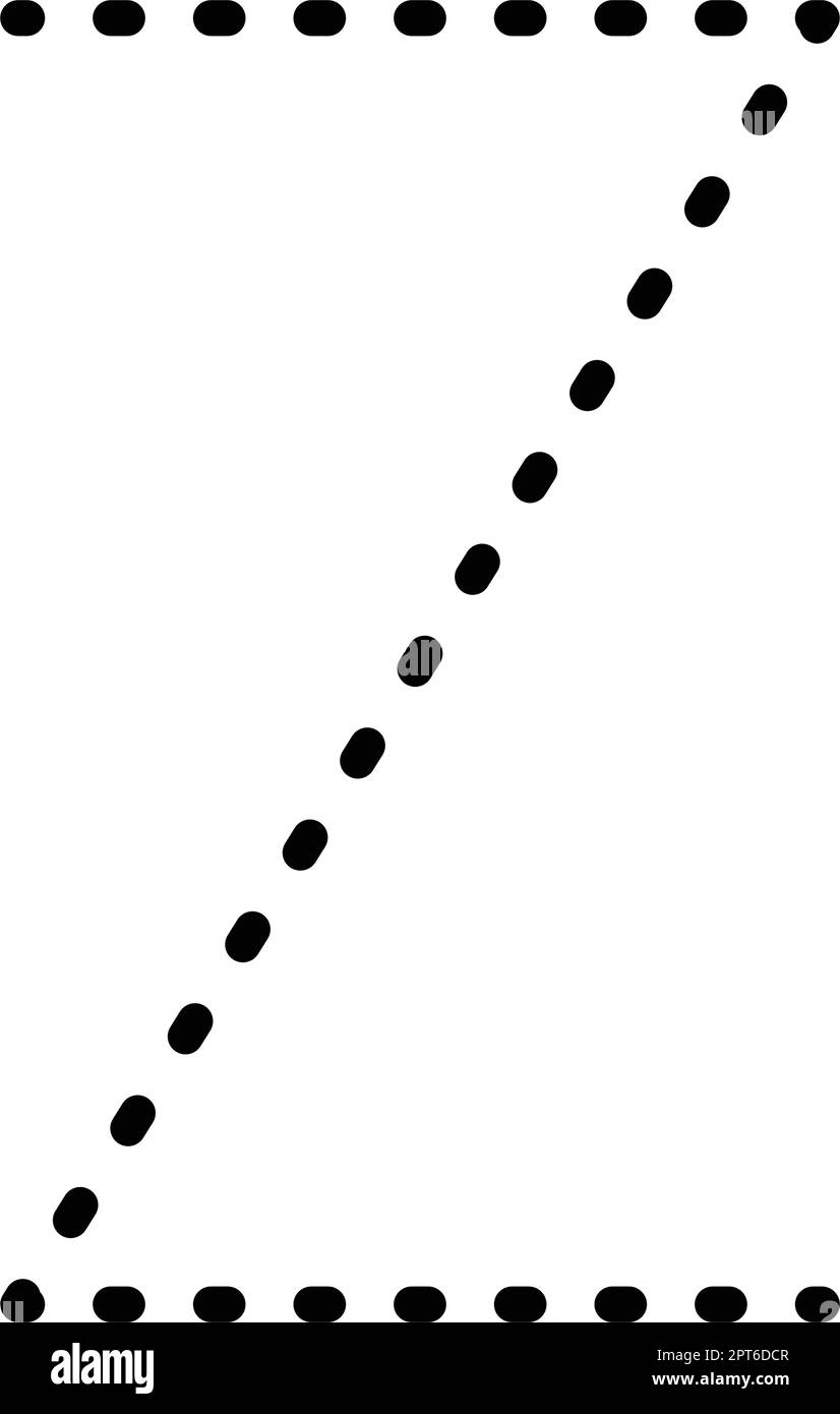 Traçage lettre Z de l'alphabet pré-écriture élément en pointillés pour les enfants de maternelle, préscolaire et Montessori feuille de travail pour l'activité de pratique de l'écriture manuscrite. Illustration de Vecteur