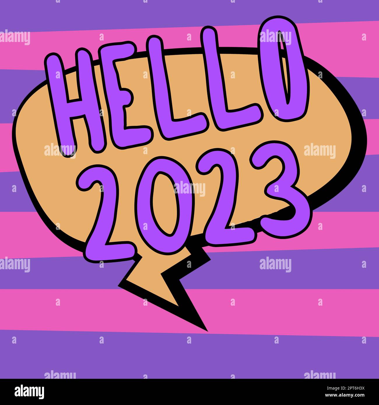 Affichage conceptuel Bonjour 2023, Internet concept espérant une grandeur à  se produire pour la nouvelle année à venir Photo Stock - Alamy