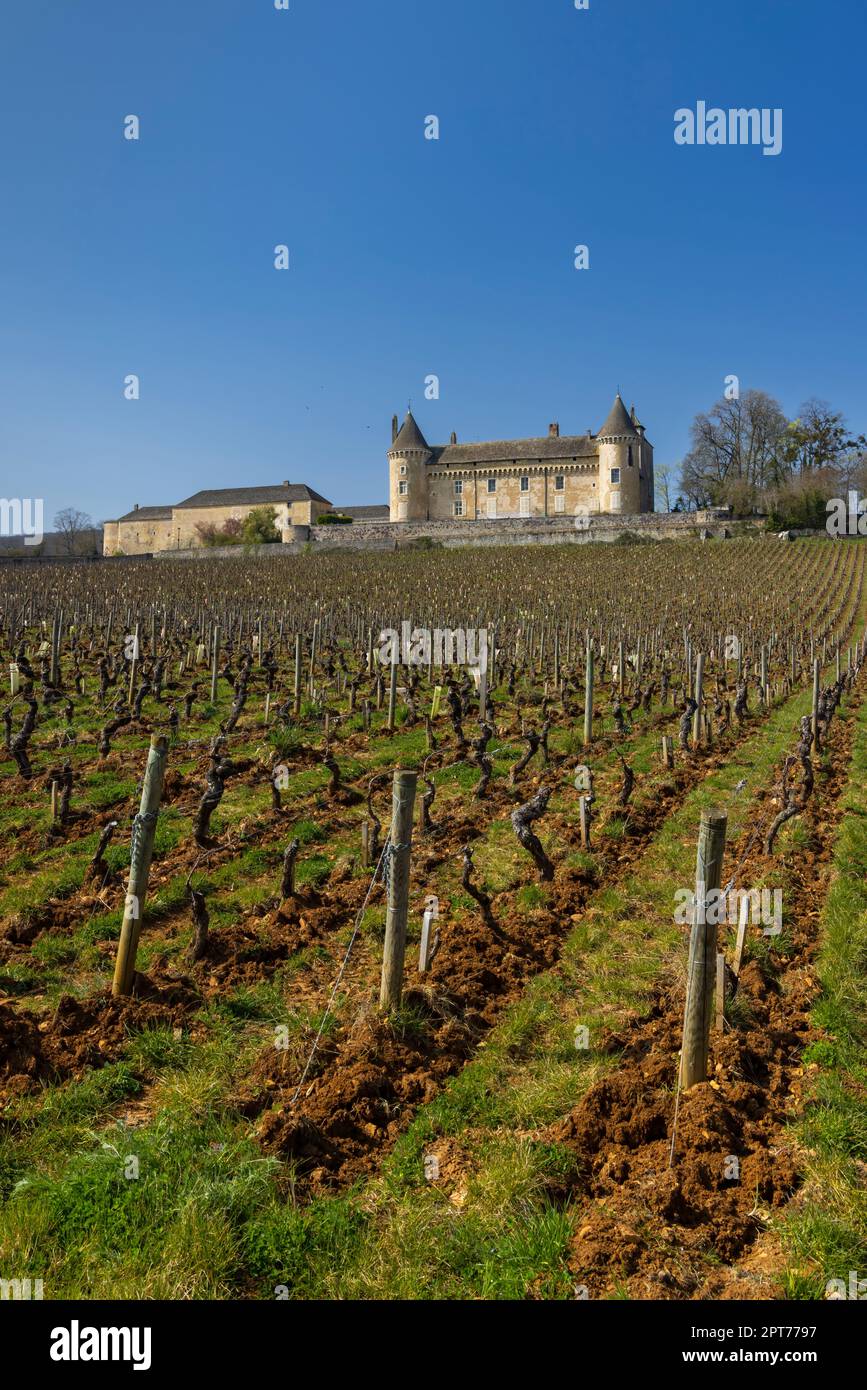 Château de Rully, département de Saône-et-Loire, Bourgogne, France Banque D'Images