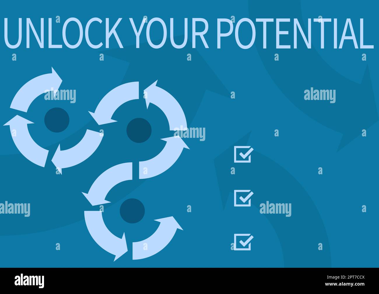 Légende de texte présentant Unlock Your Potential, Business concept maximiser la force et les capacités font une différence Banque D'Images