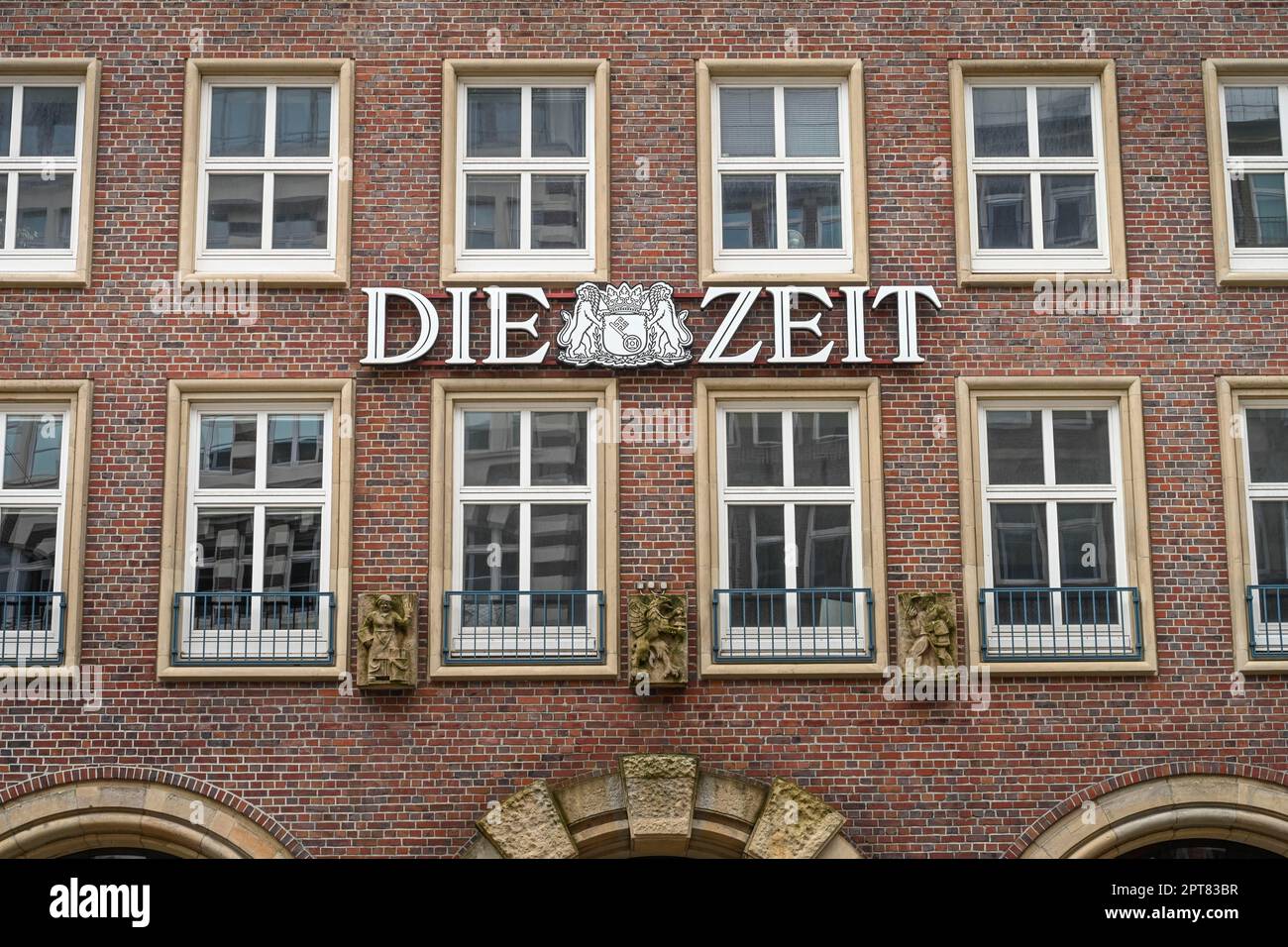 Die Zeit, Maison Helmut Schmidt, Speersort, Hambourg, Allemagne Banque D'Images