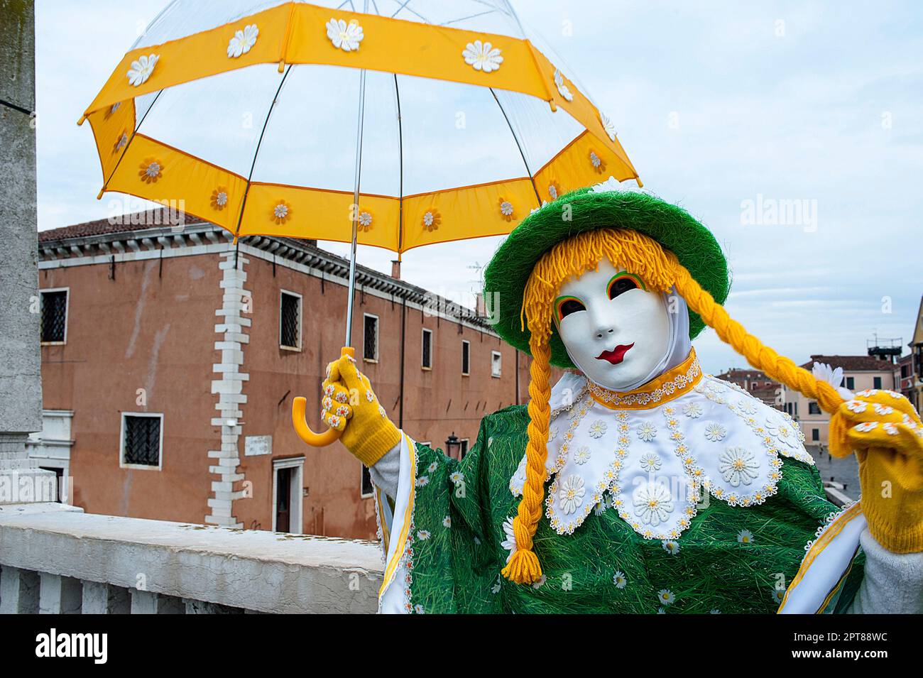 Venise, Italie - 7 février 2018 - Les masques du Carnaval 2018. Le Carnaval de Venise (Italien : Carnevale di Venezia) est un festival annuel tenu à Ven Banque D'Images