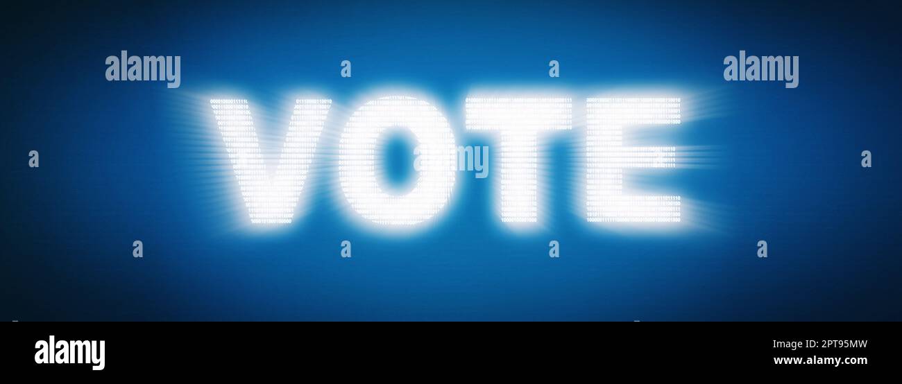 Vote sur les élections démocratiques, référendum. Faites le bon choix. Banque D'Images