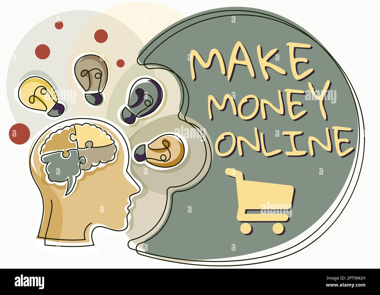 Écriture affichage de texte faire de l'argent OnlineEcommerce Trading vendre sur l'Internet Freelance, Business concept Ecommerce Trading vendre sur l'intérieur Banque D'Images