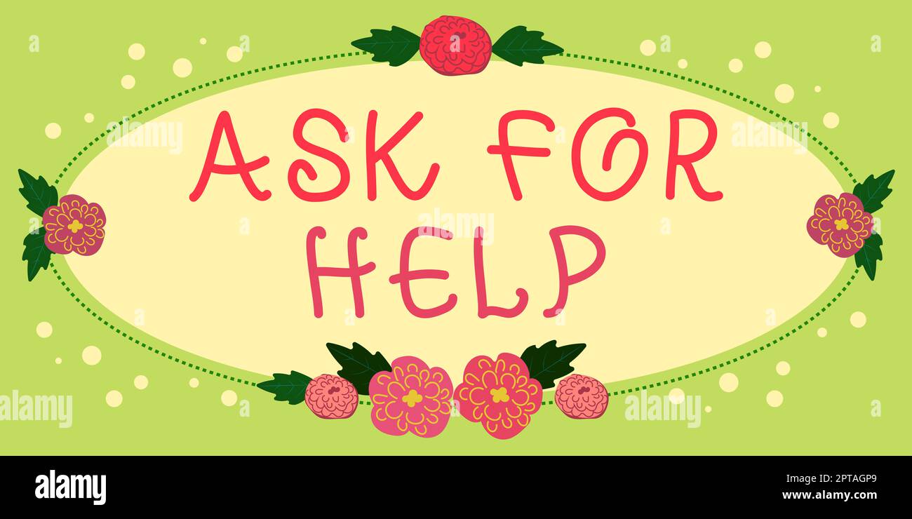 Légende de texte présentant demander de l'aide, proposition commerciale demande d'assistance conseils professionnels nécessaires Banque D'Images