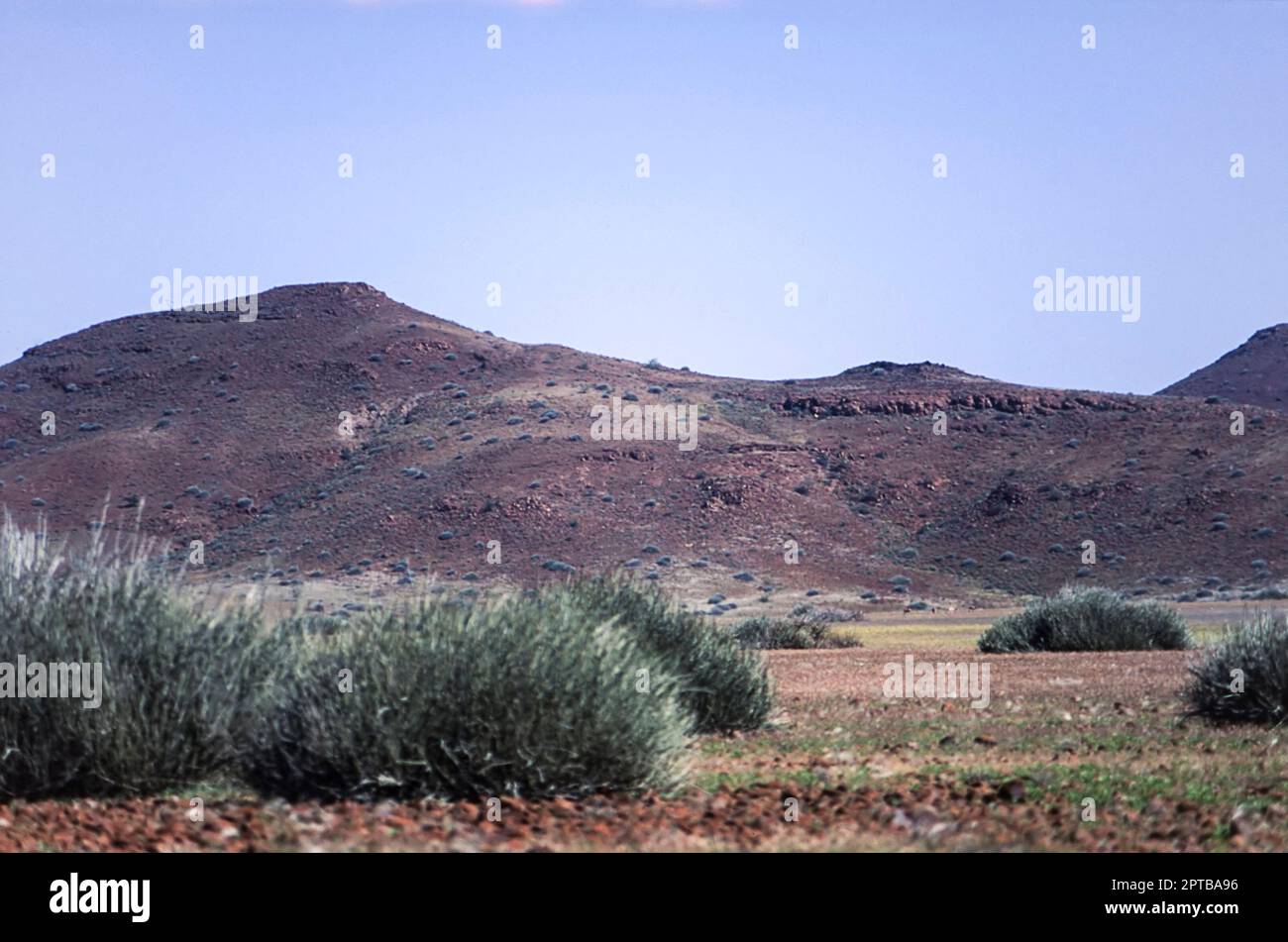 Vue panoramique de la région de Kunene kaokoland ou Banque D'Images