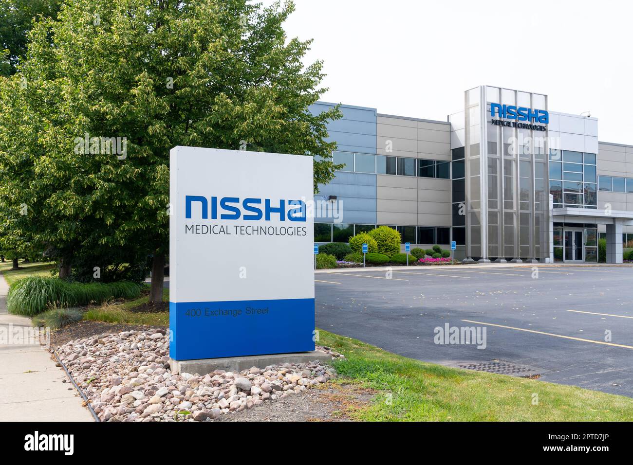 Buffalo, NY, USA - 23 juillet 2022 : siège social de Nissha Medical technologies (NMT) à Niagara Falls, NY, USA. Banque D'Images