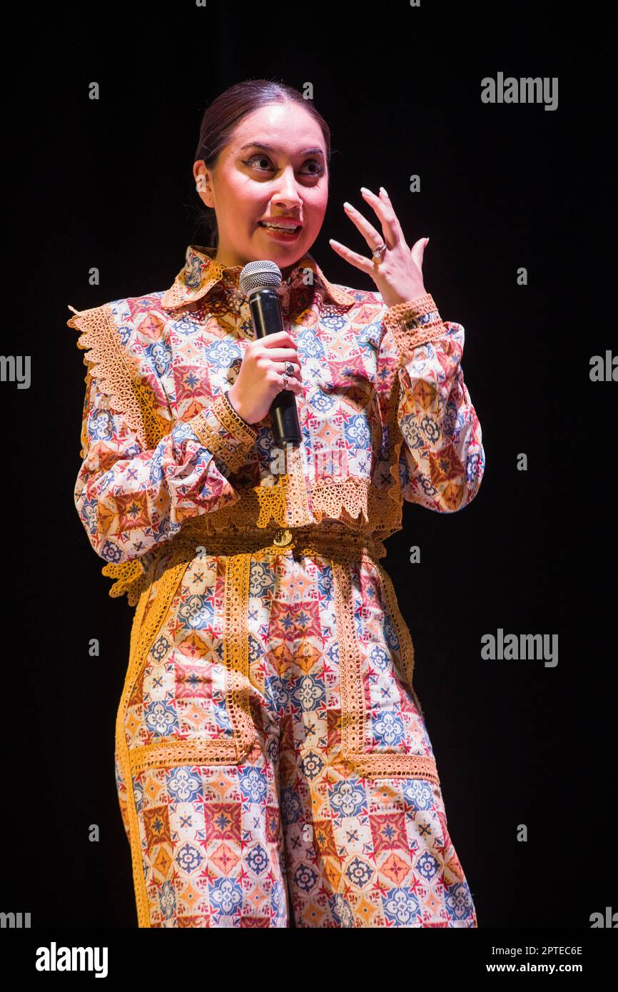 Katya Echazarreta discours de motivation à Mérida, Yucatán. 24 mars 2023 Banque D'Images