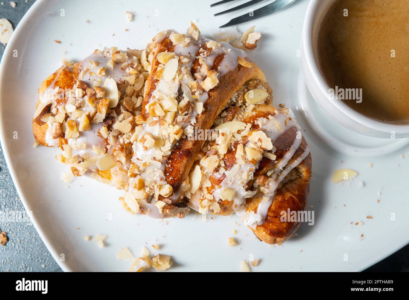 Croissants polonais pour la Saint-Martin (Marcinki) Banque D'Images