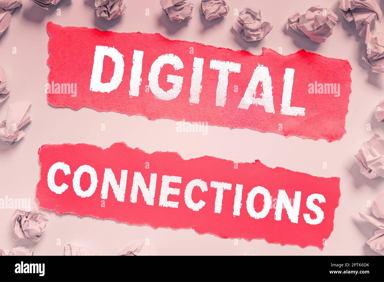 Légende de texte présentant les connexions numériques, le réseau virtuel Business Approach reliant l'utilisateur à ses contacts Banque D'Images