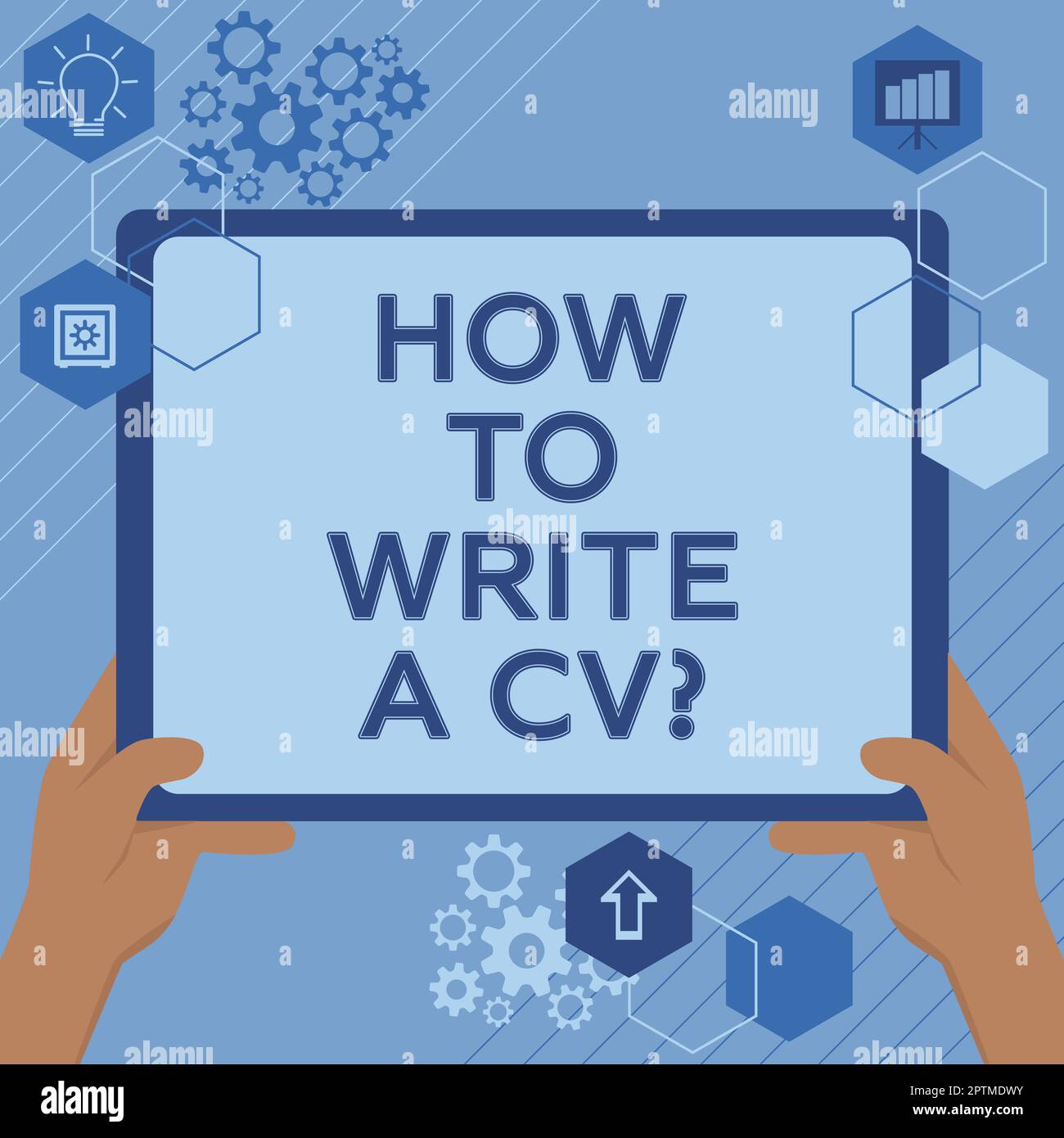 Rédaction affichage du texte Comment rédiger Un CV, approche ...