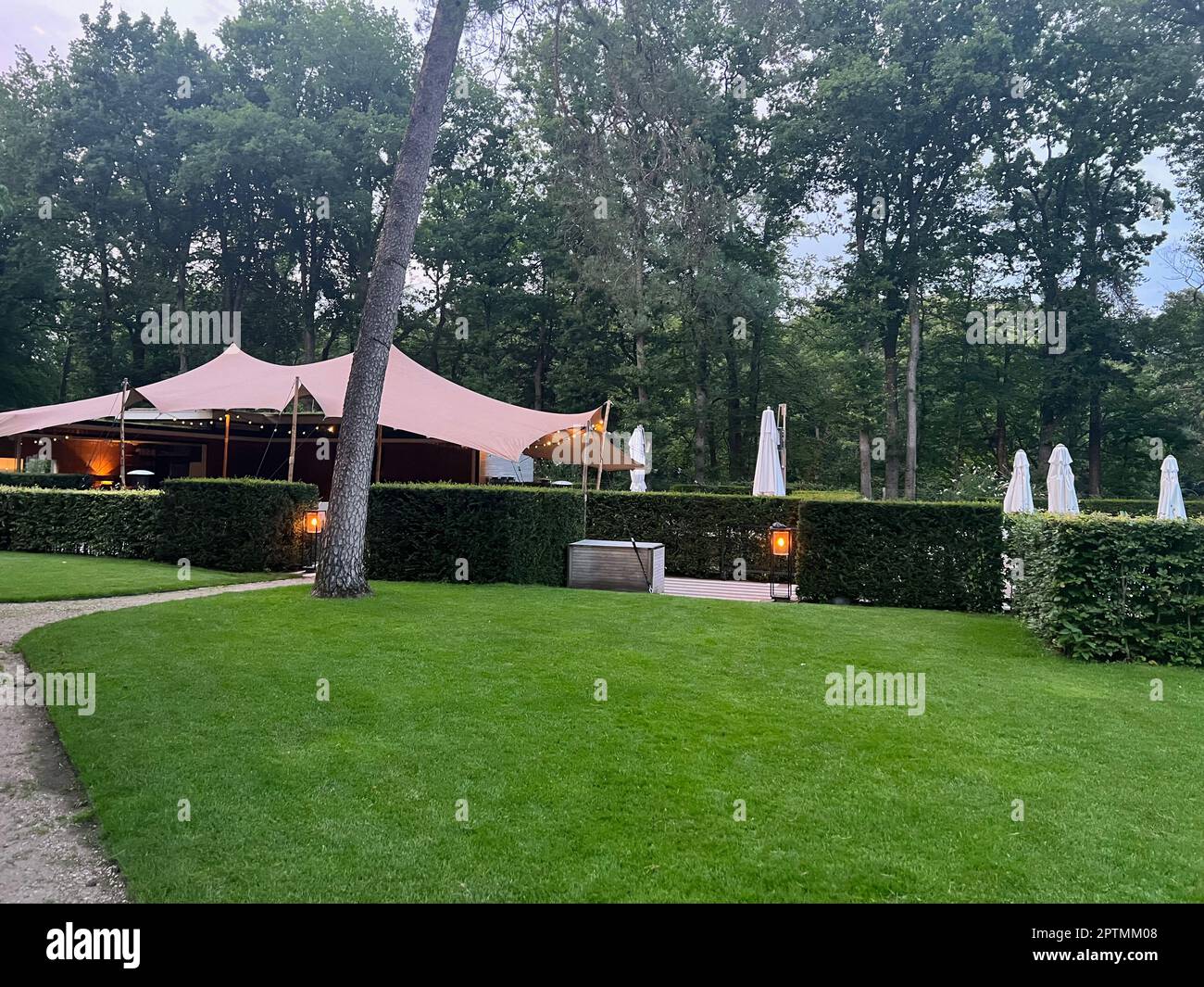 Ermelo, pays-Bas - 20 juillet 2022: Restaurant de luxe de l'hôtel Het Roode Koper Banque D'Images