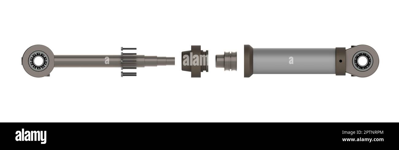 Vérin hydraulique haute pression Banque D'Images