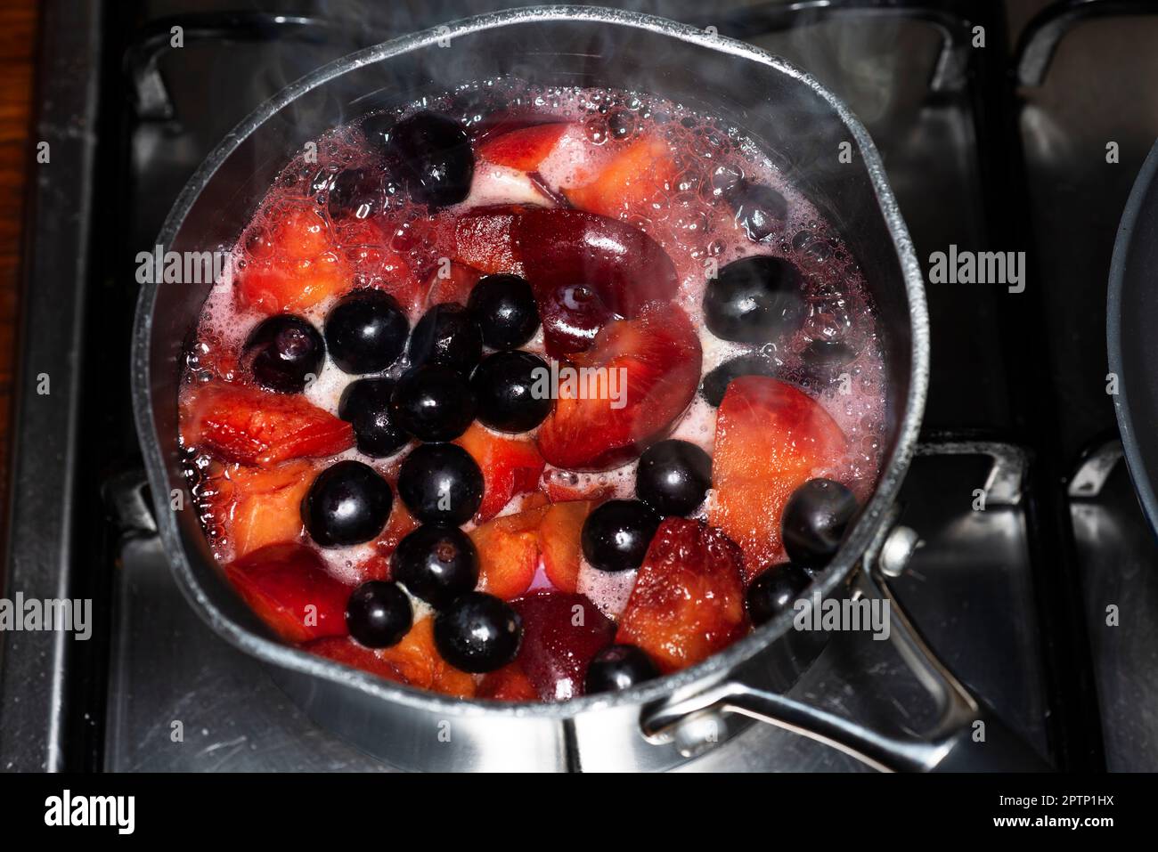 Mélange de fruits cuits Banque D'Images
