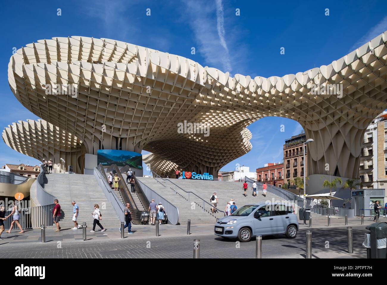 Las Setas de Sevilla ou Metropol parasol à la Plaza de la Encarnación, Séville, Espagne Banque D'Images