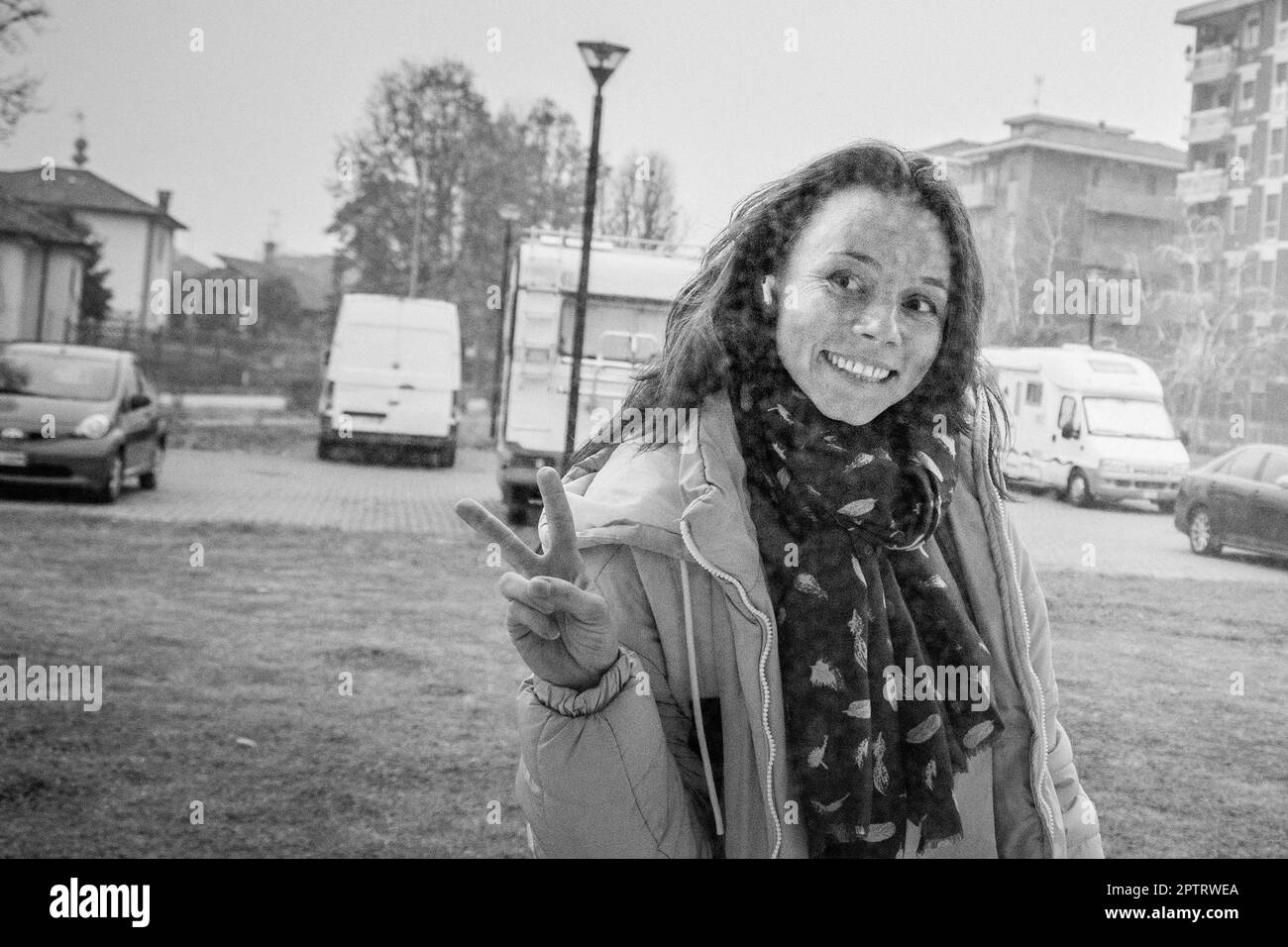 Italie, Abbiategrasso, réfugiés ukrainiens dans le centre d'accueil de l'ancien couvent de l'Annunciata Banque D'Images