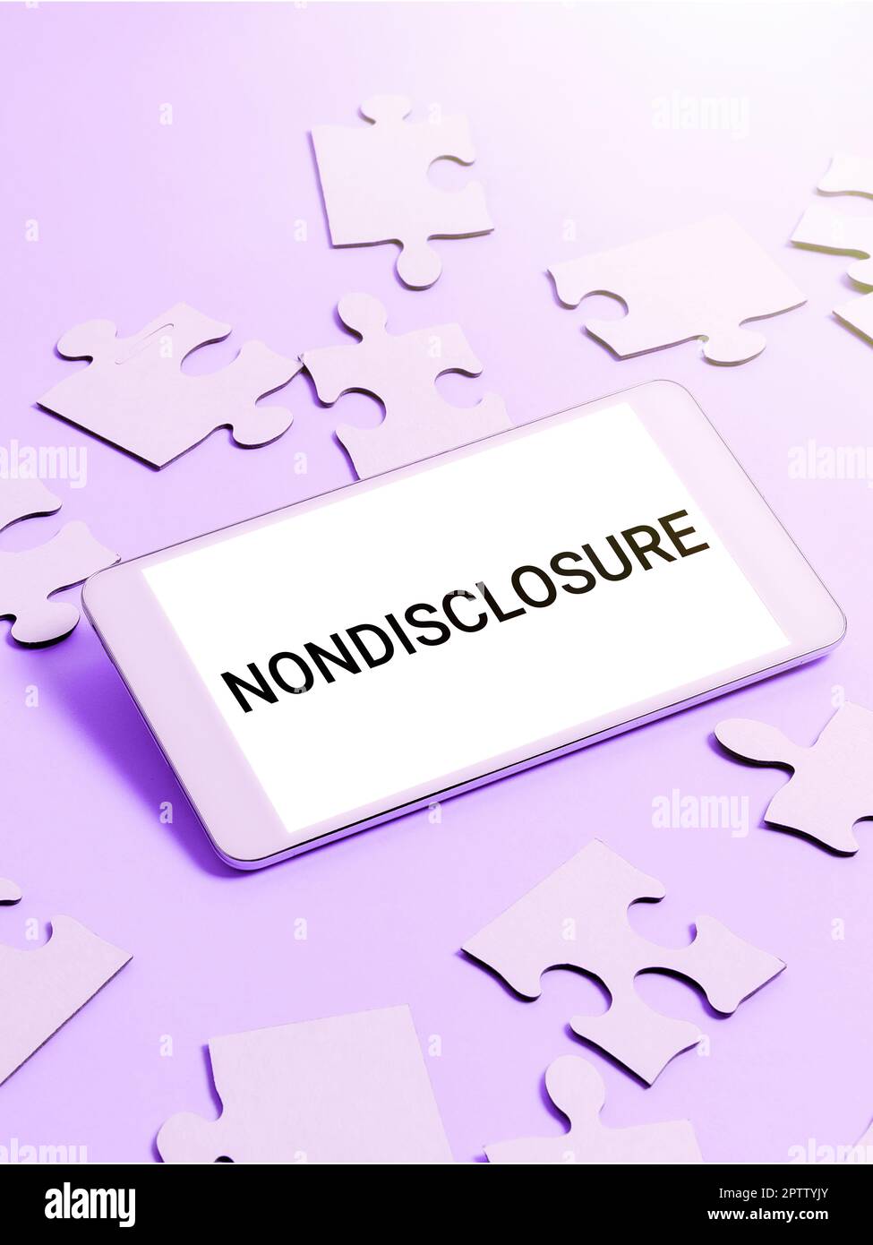 Affiche textuelle indiquant la non-divulgation, Word pour les informations ou documents confidentiels du contrat juridique Banque D'Images