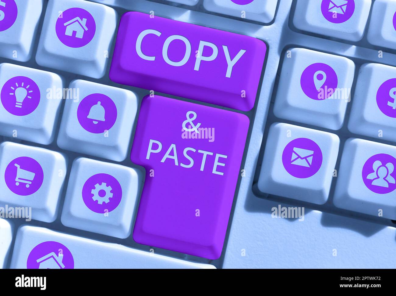 Inspiration montrant le signe Copier et Coller, vue d'ensemble de l