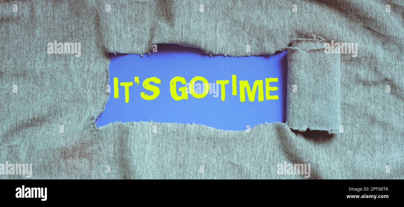 Légende conceptuelle c'est temps, idée d'entreprise Période pour entreprendre les tâches qui lui sont attribuées Banque D'Images