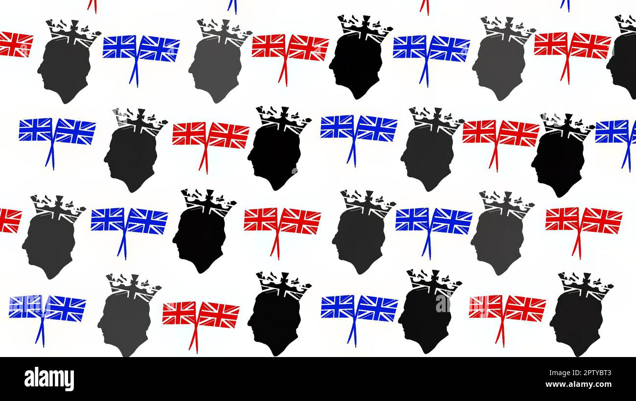 Emblème du couronnement du roi Charles III 6 mai 2023 Banque D'Images