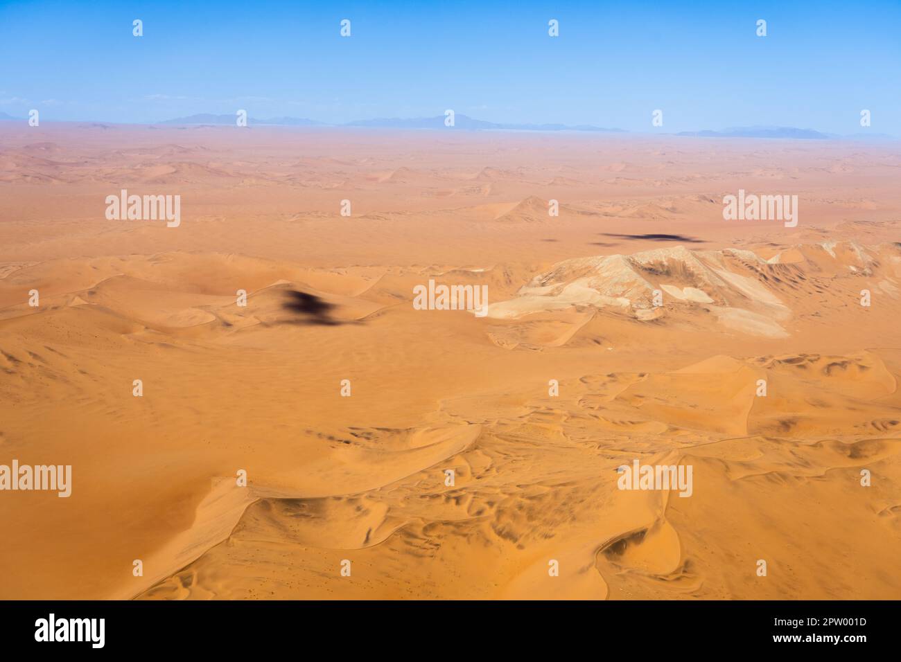 Photographie aérienne des dunes en Namibie Banque D'Images