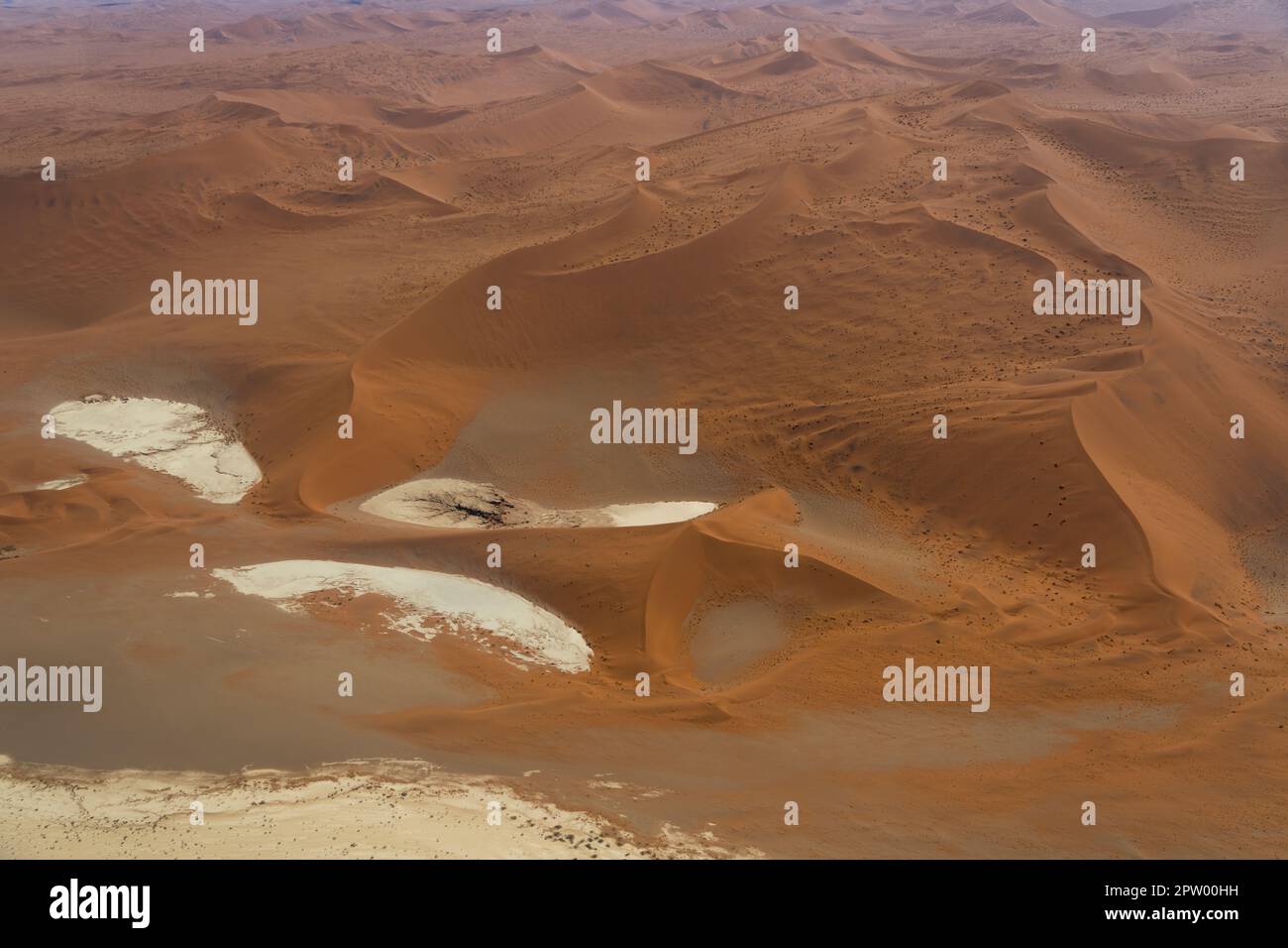 Photographie aérienne des dunes en Namibie Banque D'Images