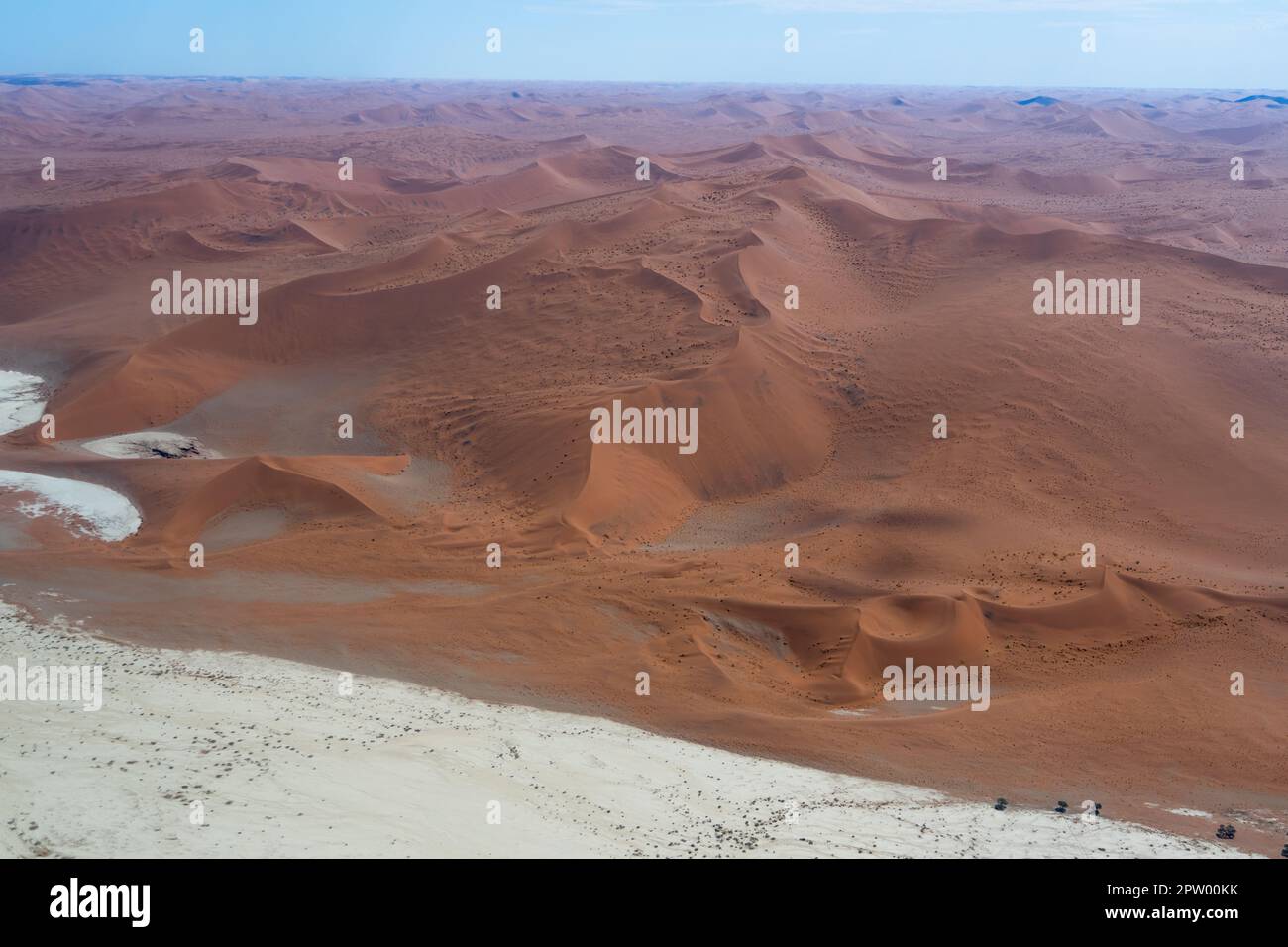 Photographie aérienne des dunes en Namibie Banque D'Images