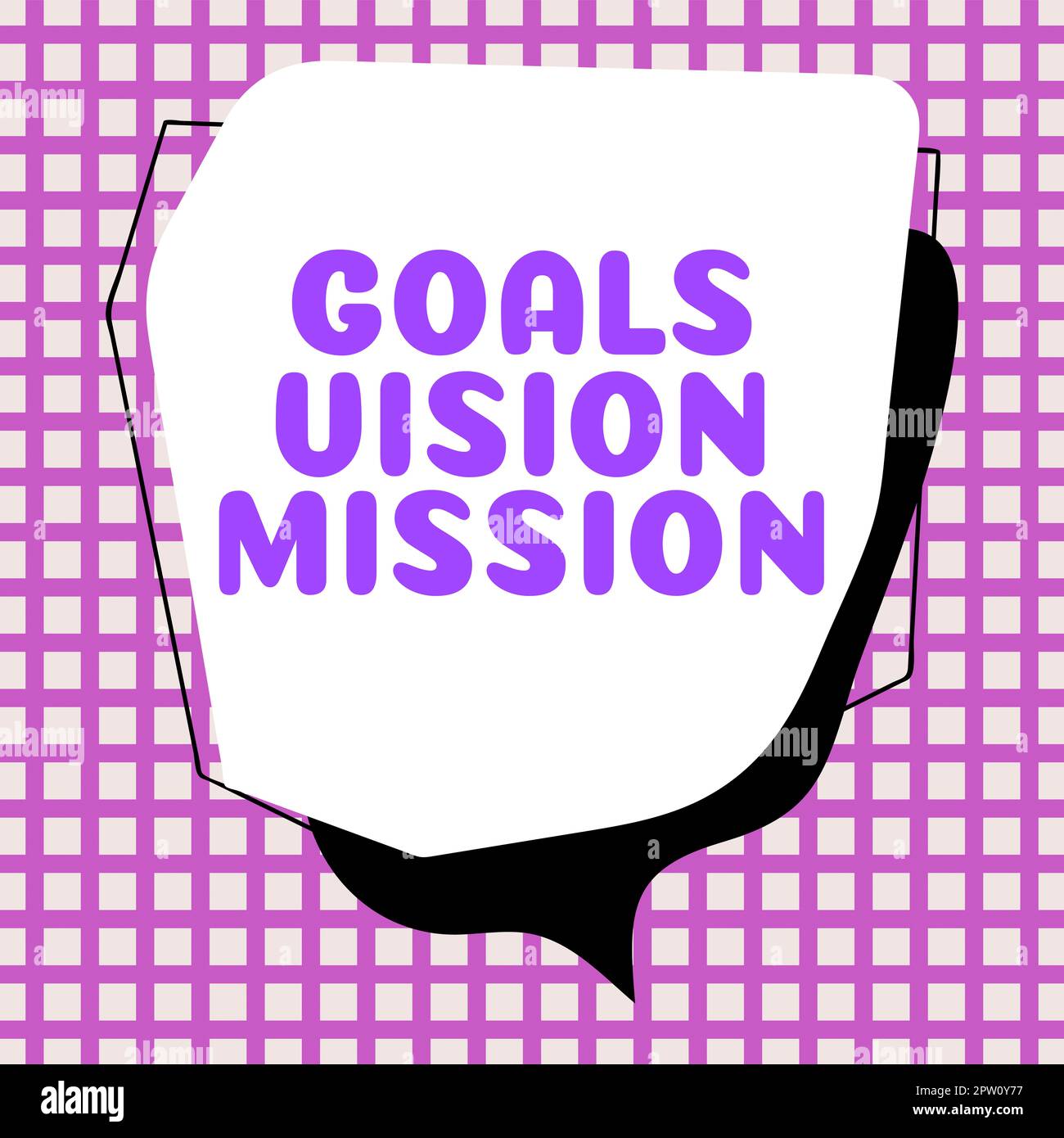 Objectif Vision Affichage des panneaux objectifs Vision Mission, photo conceptuelle ...