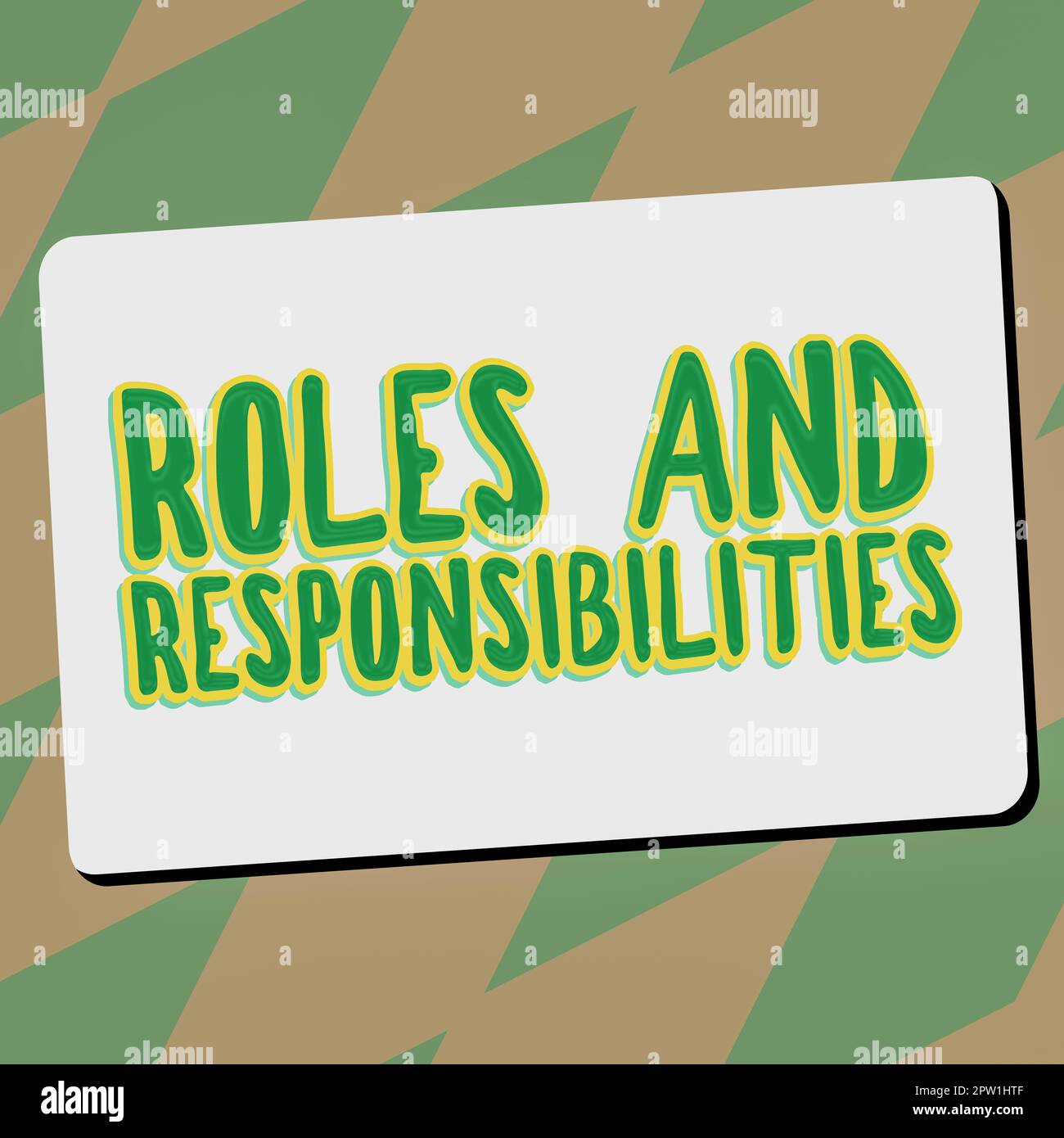 Présentation conceptuelle rôles et responsabilités, vue d'ensemble de l'entreprise fonctions de l'entreprise et fonctions professionnelles Banque D'Images