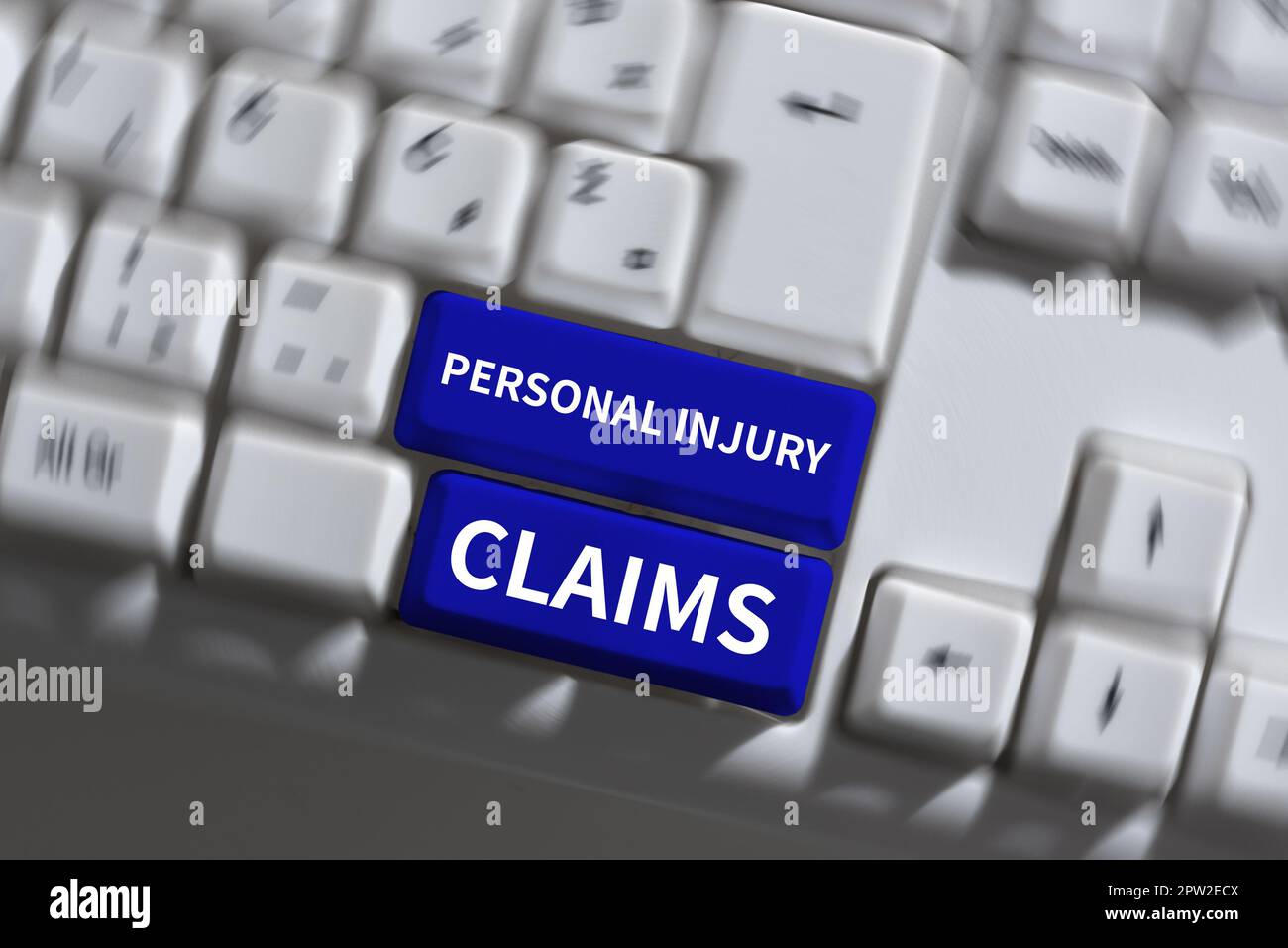 Rédaction affichant le texte réclamations pour blessures corporelles, concept commercial blessé ou blessé dans l'environnement de travail Banque D'Images