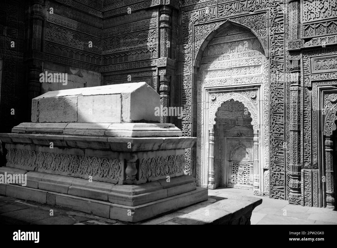 Tombe d'Iltutmish, Delhi, Inde Banque D'Images