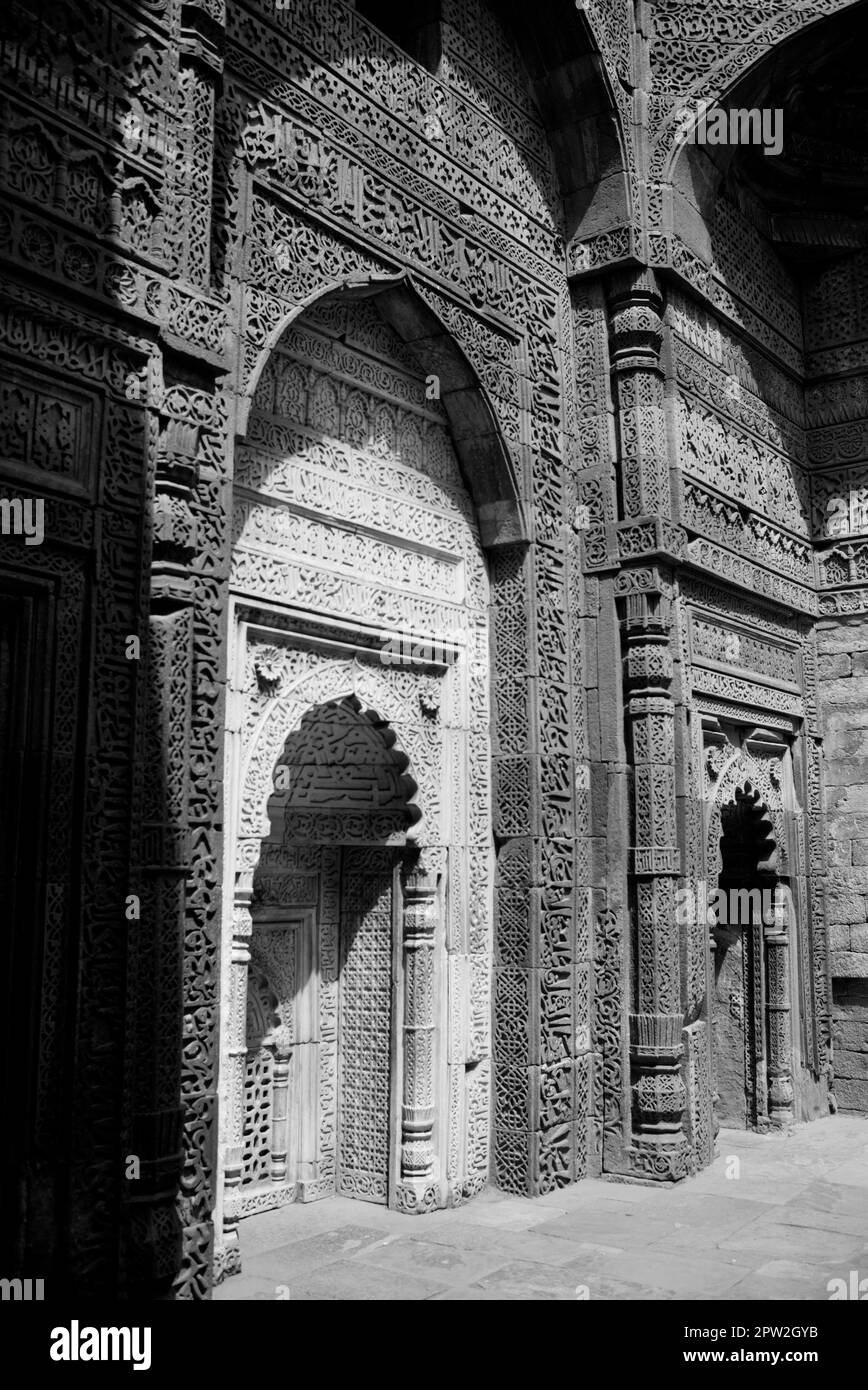 Tombe d'Iltutmish, Delhi, Inde Banque D'Images