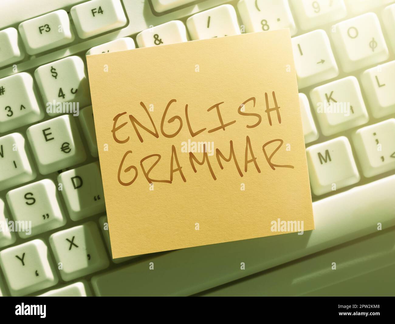 Affichage de signes Grammaire anglaise, cours de photo conceptuelle