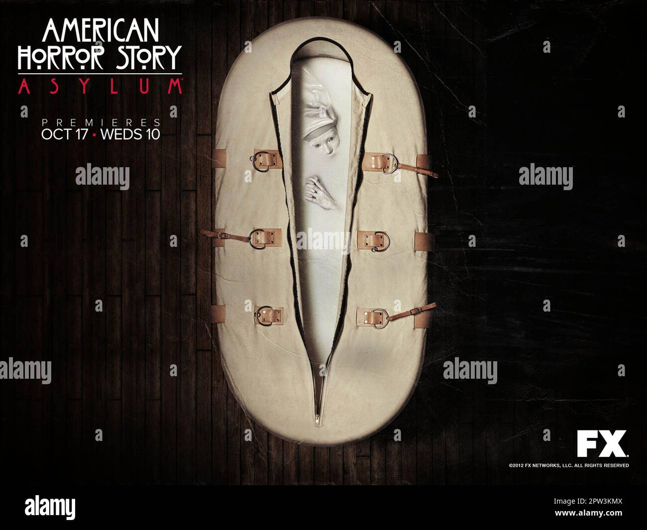 Los Angeles, États-Unis. Une affiche pour la nouvelle série TV ©FX Network:  American Horror Story: Asylum ( 2012 ). Lancé en 1964, American Horror Story:  Asylum nous emmène dans un havre de