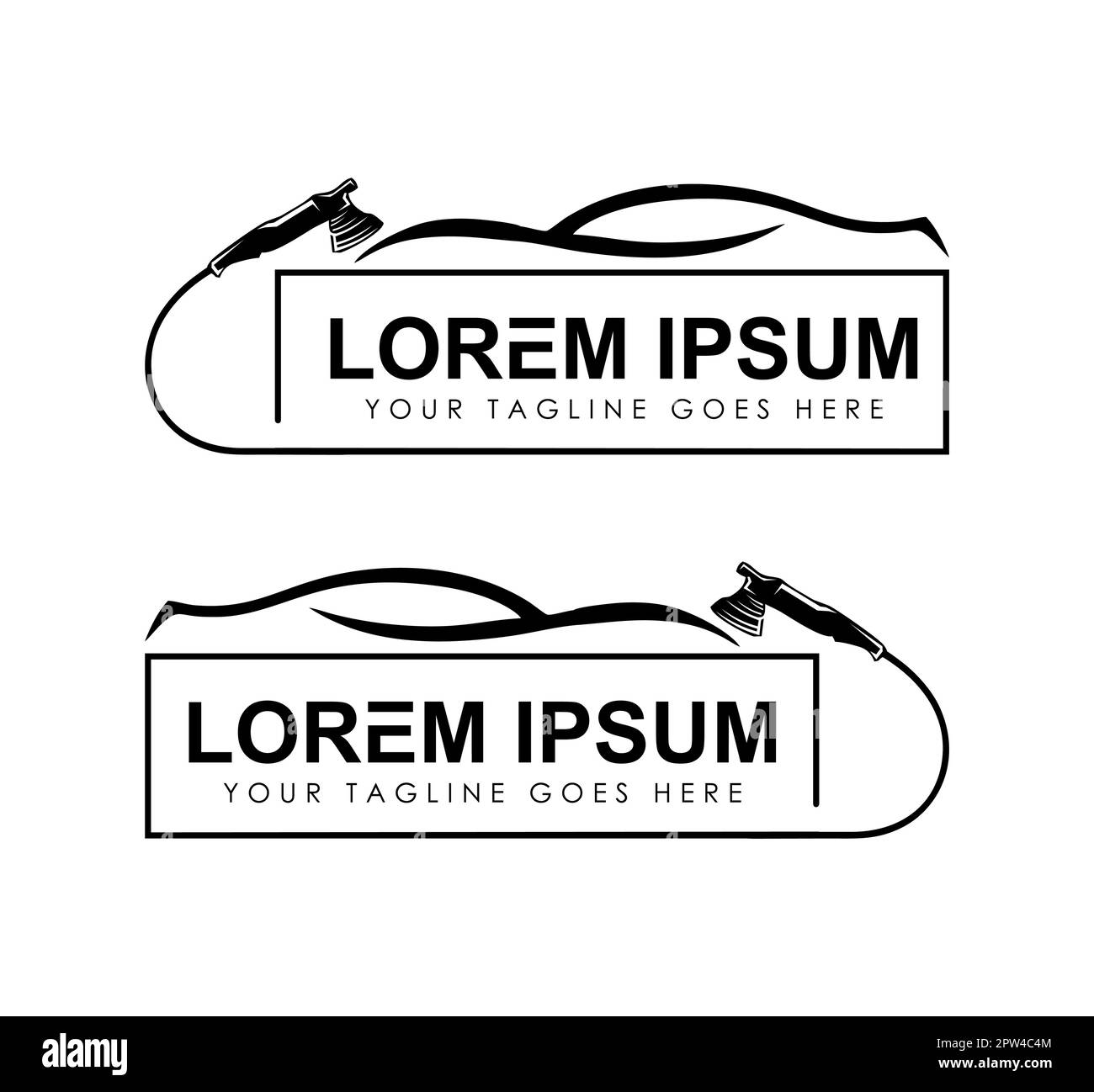 Logo du service de nettoyage de voiture icône Vector Illustration de Vecteur