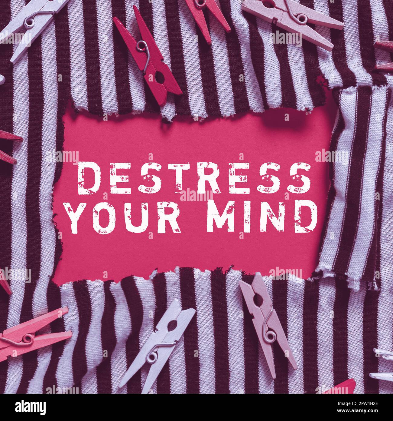 Affichage conceptuel Destinez votre esprit, photo conceptuelle pour libérer la tension mentale, diminuer le stress Banque D'Images