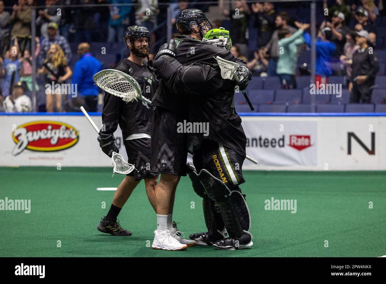 22 avril 2023 Le défenseur des Knighthawks de Rochester Paul Dawson (2