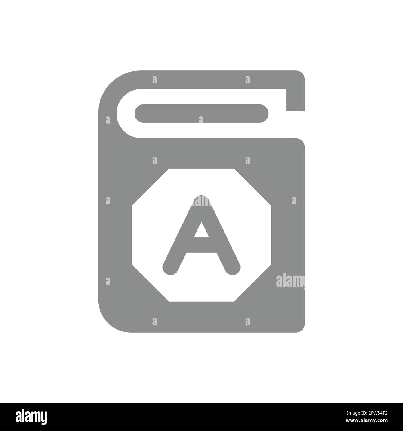 Icône de vecteur simple livre, livre scolaire Illustration de Vecteur