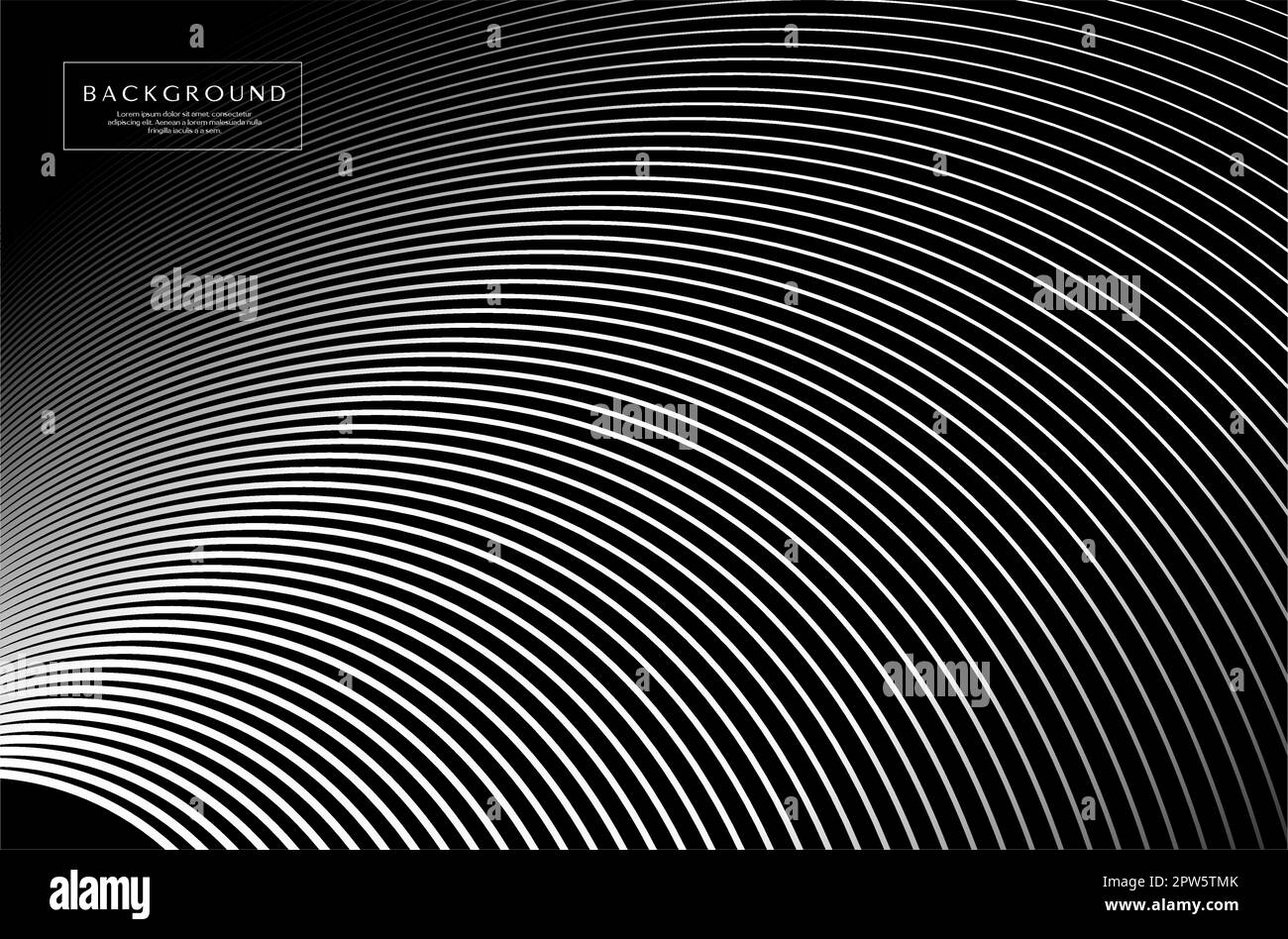 Motif d'arrière-plan abstrait à onde linéaire. Modèle d'arrière-plan Wave art. Illustration de Vecteur