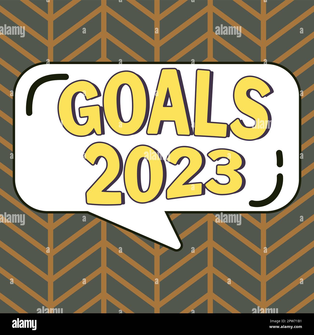 Affiche de texte montrant les objectifs 2023, concept d'Internet identifiant quelque chose que vous voulez accomplir Banque D'Images