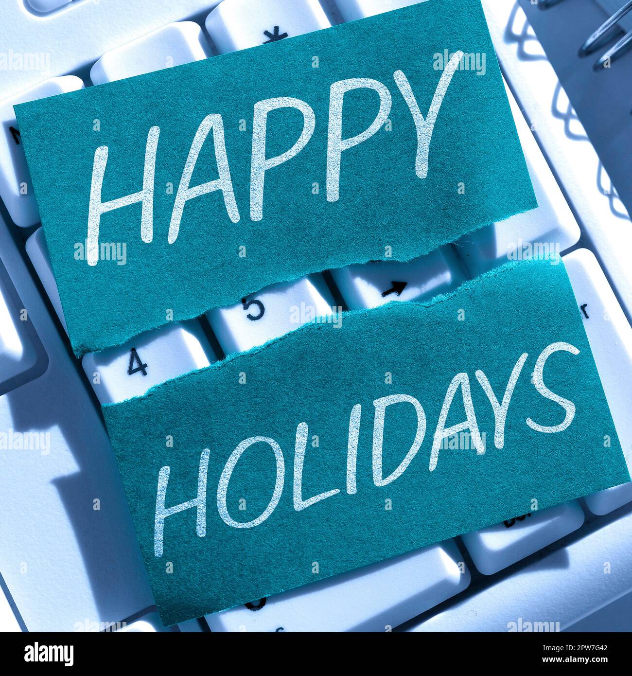 Affichage conceptuel Happy Holidays, salutation Business Idea utilisée pour reconnaître la célébration de nombreuses vacances Banque D'Images
