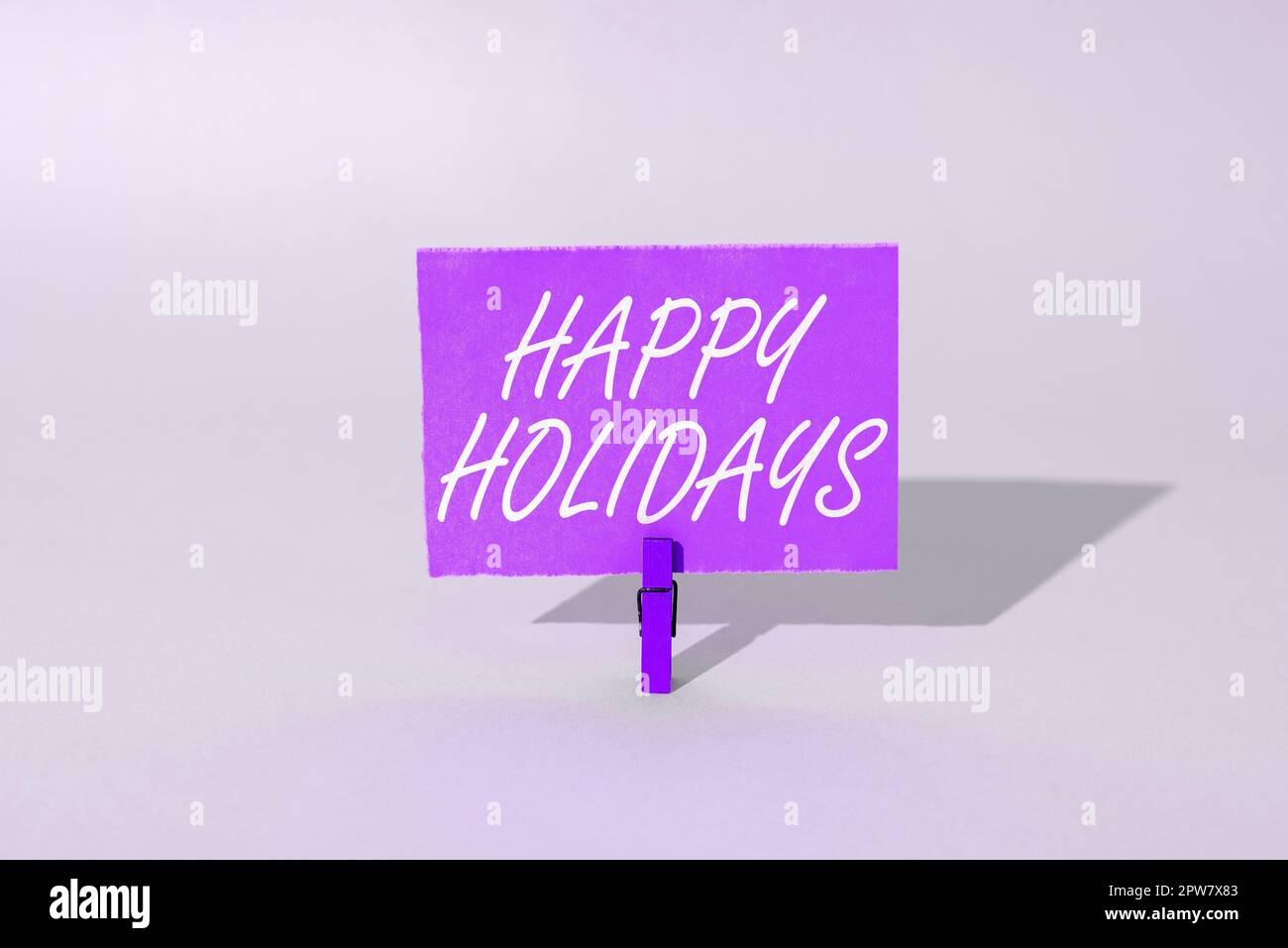 Texte montrant l'inspiration Happy Holidays, salutation de concept d'Internet utilisé pour reconnaître la célébration de nombreuses vacances Banque D'Images