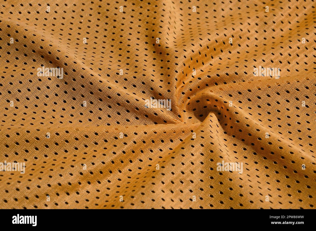 La texture des vêtements faits de fibres de polyester. Vêtements de sport pour la formation a un mesh texture de tissu de nylon extensible Banque D'Images