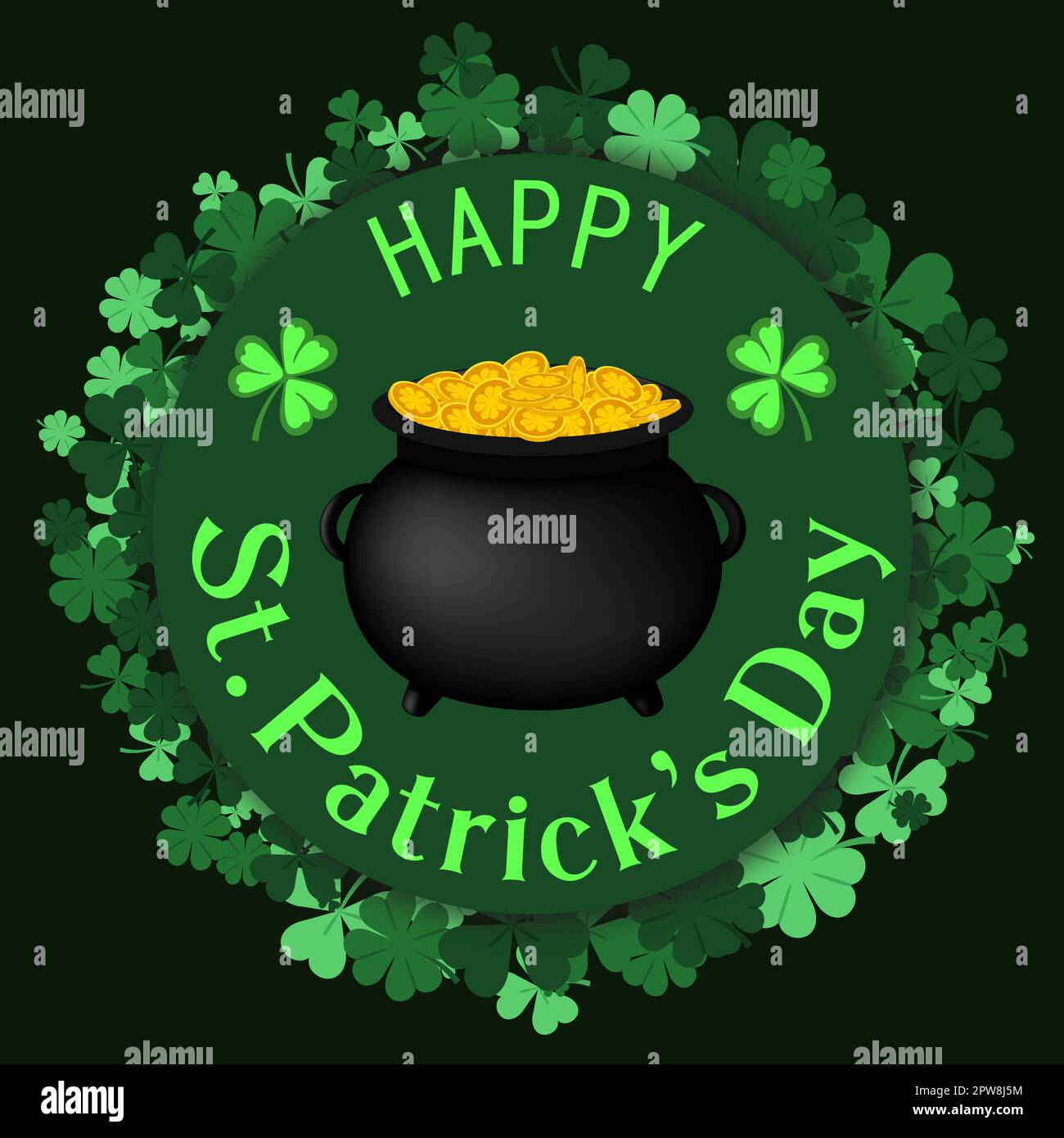 Bannière de la Saint Patrick Illustration de Vecteur