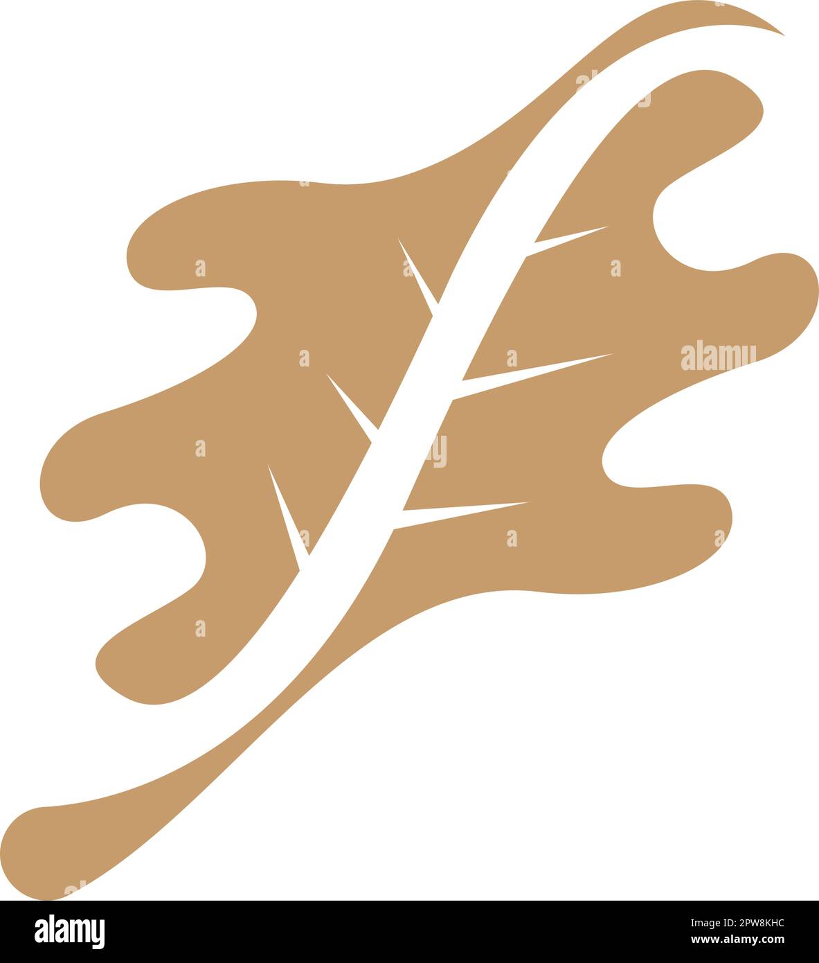 Logo en chêne Illustration de Vecteur