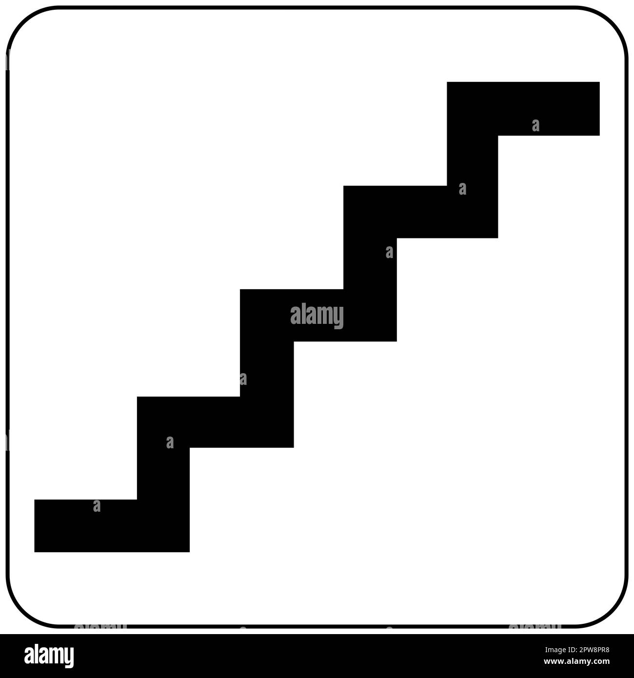 Pictogramme des escaliers du ministère des Transports Banque D'Images